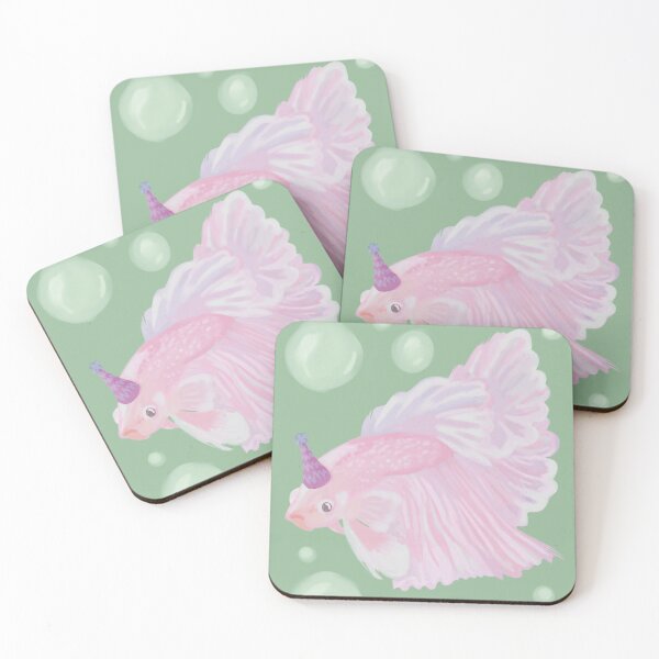 Item preview, Pink party betta fish designed and sold by Cellestaa.