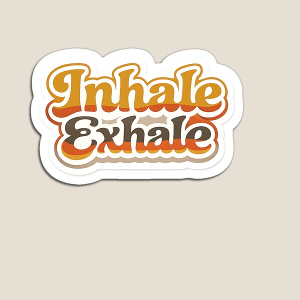 Item preview, Inhale exhale sticker designed and sold by naruto4925.