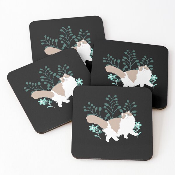 Item preview, Fluffy Cat Among Botanical Blooms designed and sold by GiaoCalonas.