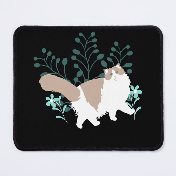 Item preview, Fluffy Cat Among Botanical Blooms designed and sold by GiaoCalonas.