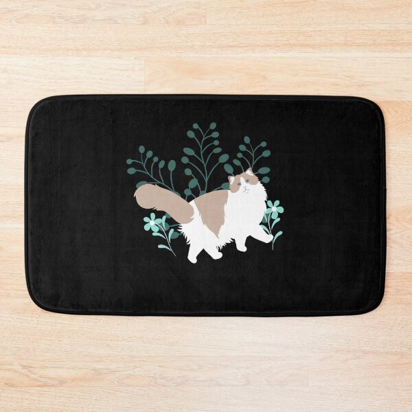 Item preview, Fluffy Cat Among Botanical Blooms designed and sold by GiaoCalonas.