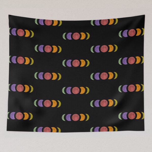 Item preview, Rainbow Gay Pride Flag Moon Phases designed and sold by TackyTime.
