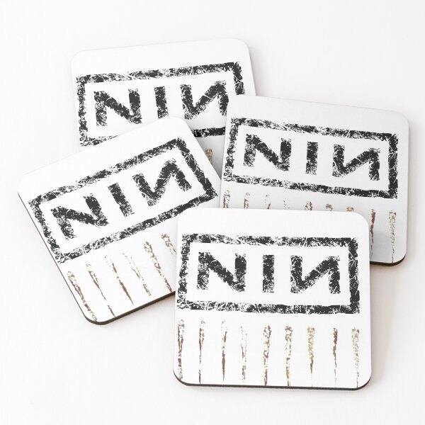 Item preview, Distressed NINs Logo with Dripping Nails designed and sold by MeanpersonaArt.
