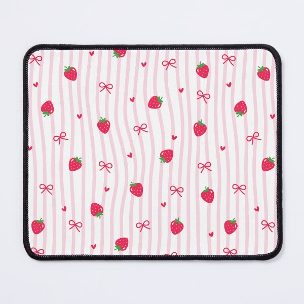 Item preview, Strawberries, Bows, Hearts and Stripes Pattern designed and sold by Akikoart7.