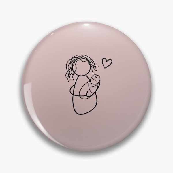 Item preview, Minimalist Mother and Baby Love Line Art designed and sold by RidaZ.