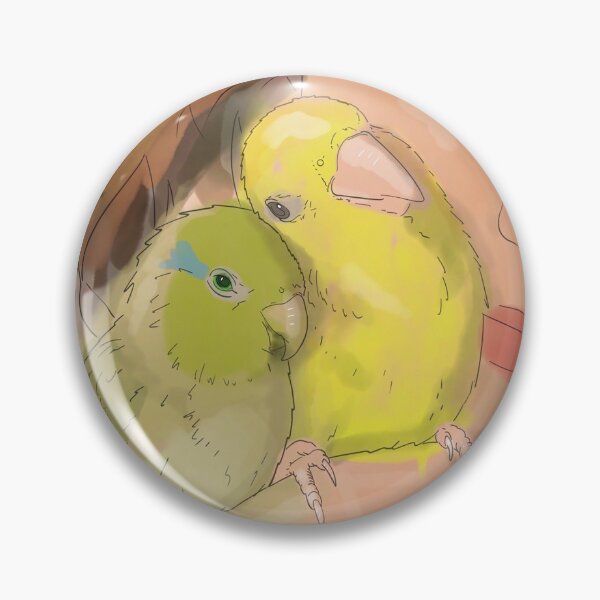 Item preview, Feathered Companions Parakeet Love designed and sold by AlcheArtsStudio.
