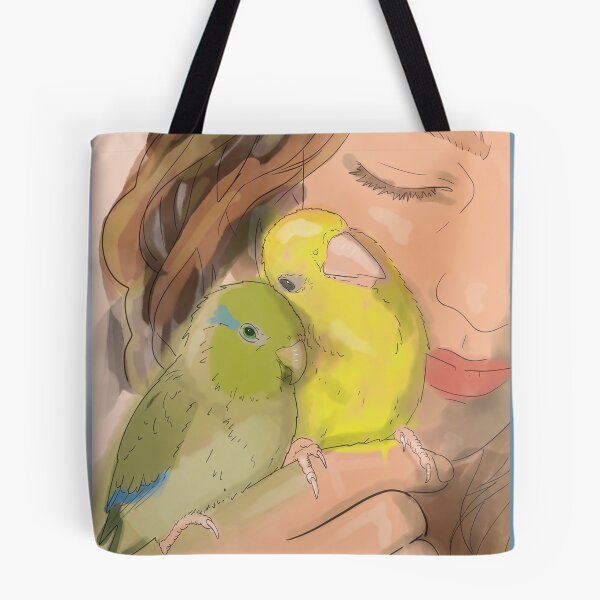 Item preview, Feathered Companions Parakeet Love designed and sold by AlcheArtsStudio.