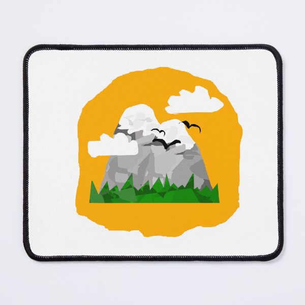 Item preview, Mountains on the orange background designed and sold by Dniprianka.