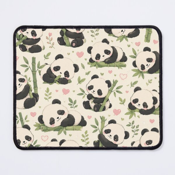 Item preview, Cute Baby Panda Pattern | Kawaii Sleeping Pandas & Bamboo Seamless Design designed and sold by RJACreative.