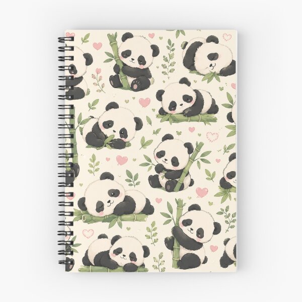 Item preview, Cute Baby Panda Pattern | Kawaii Sleeping Pandas & Bamboo Seamless Design designed and sold by RJACreative.