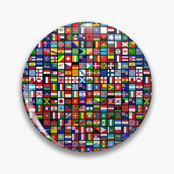 Item preview, World Flags Mosaic Design Global Culture Grid designed and sold by SeriouslyArtistical.