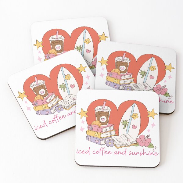 Item preview, Iced Coffee And Sunshine Funny Summer Vibes designed and sold by thebest-2studio.