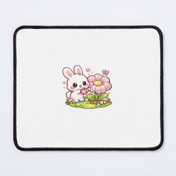 Item preview, Garden Bunny Sticker Kawaii Nature Aesthetic for Plant Lovers & Cute Collectors designed and sold by CutePrintCorner.