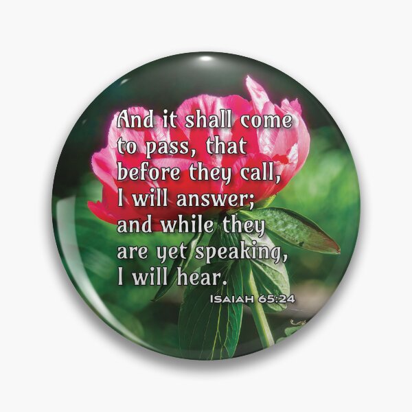 Item preview, Isaiah 65 24 - Inspirational Bible Verse designed and sold by InsprtnlArtbyDP.
