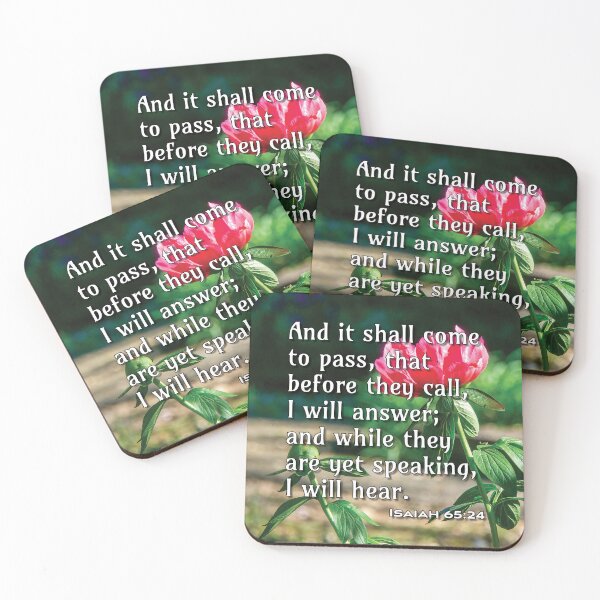 Item preview, Isaiah 65 24 - Inspirational Bible Verse designed and sold by InsprtnlArtbyDP.