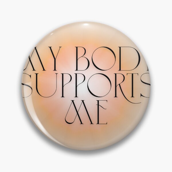 Item preview, My Body Supports Me Affirmation Sticker designed and sold by SoftStudioDesigns.