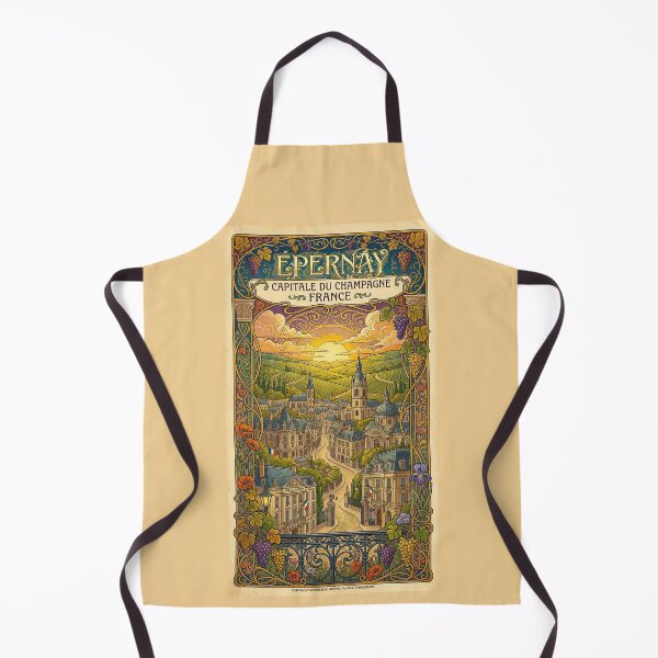 Item preview, Épernay, France Art Nouveau Poster designed and sold by travelwitheric.