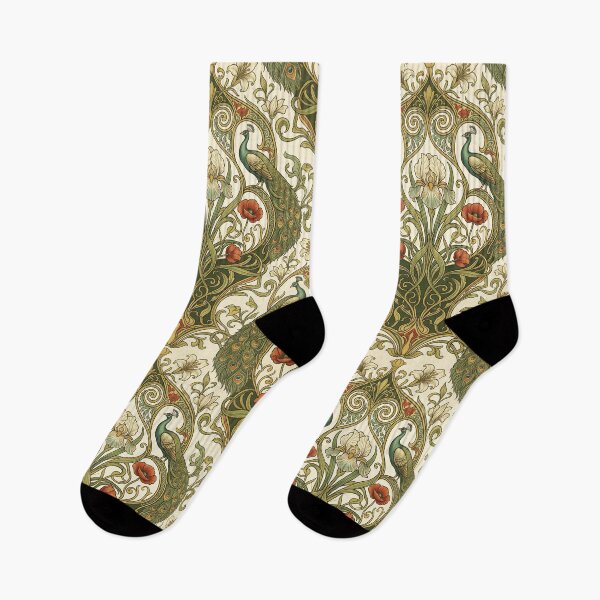 Item preview, Art Nouveau Peacocks designed and sold by FunFitsFactory.