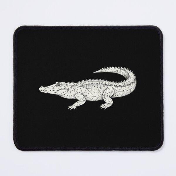 Item preview, Minimalist Geometric Crocodile Line Tattoo Art designed and sold by DuckOddity.