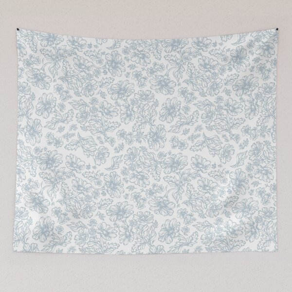 Item preview, Snapdragon Sketch - Baby Blue designed and sold by Tess Arden.