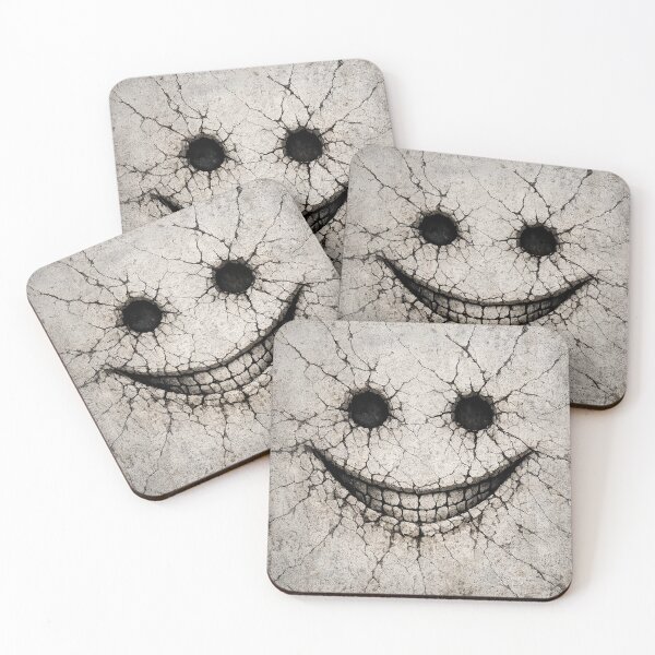 Item preview, Crackhead Stone Face Wall Clock Design designed and sold by SeriouslyArtistical.