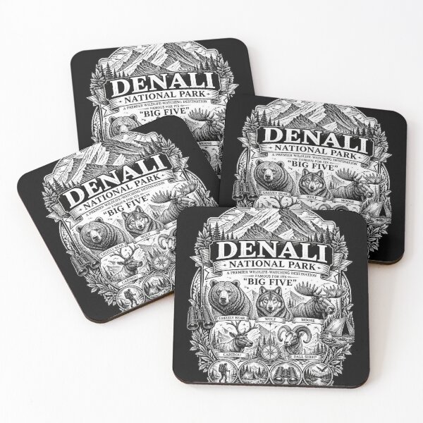 Item preview, THE BIG FIVE. Denali National Park Wildlife. designed and sold by Birdie and Flynn.