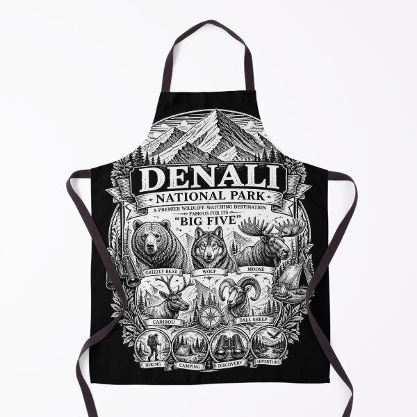 Item preview, THE BIG FIVE. Denali National Park Wildlife. designed and sold by Birdie and Flynn.