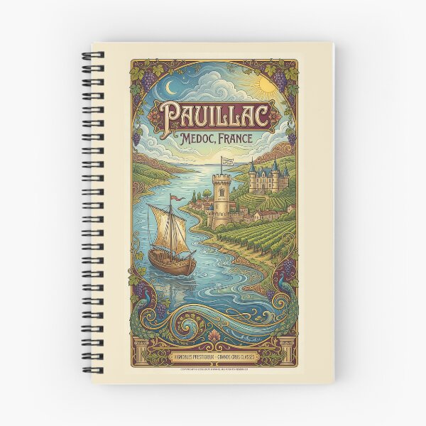 Item preview, Pauillac, France Art Nouveau Poster designed and sold by travelwitheric.