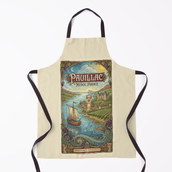 Item preview, Pauillac, France Art Nouveau Poster designed and sold by travelwitheric.