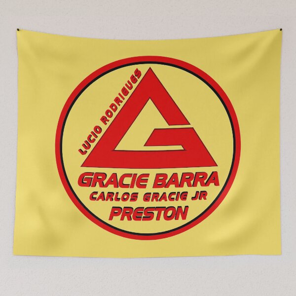 Item preview, Lucio Rodrigues Gracie Barra logo BRAZILIAN JIU JITSU designed and sold by NoThoughtsCat.