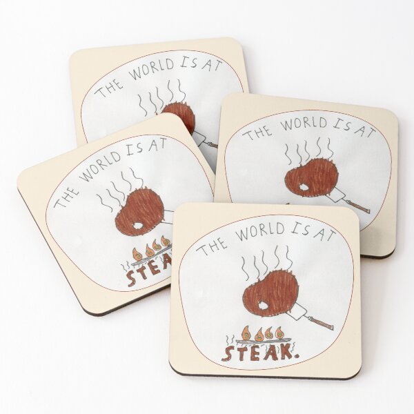 Item preview, The World Is at Steak — Alexia Collection designed and sold by PixelPun Studio.