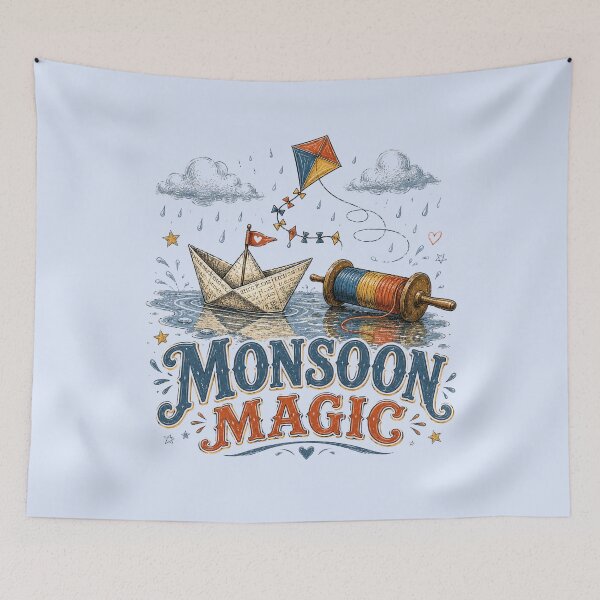 Item preview, Rainy Days Were Pure Childhood Magic designed and sold by pradeepvisuals.