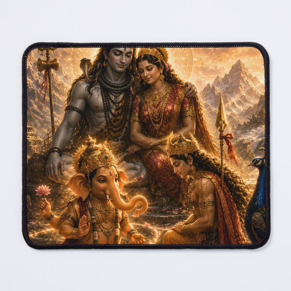 Item preview, Ganesha Wisdom Series: The Realization | When Wisdom Surpassed Speed | Kartikeya and Ganesha Mythology Art designed and sold by Homyar.