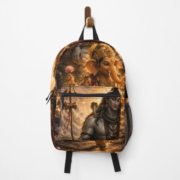 Item preview, Ganesha Wisdom Series: The Realization | When Wisdom Surpassed Speed | Kartikeya and Ganesha Mythology Art designed and sold by Homyar.