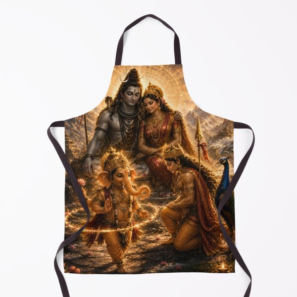 Item preview, Ganesha Wisdom Series: The Realization | When Wisdom Surpassed Speed | Kartikeya and Ganesha Mythology Art designed and sold by Homyar.