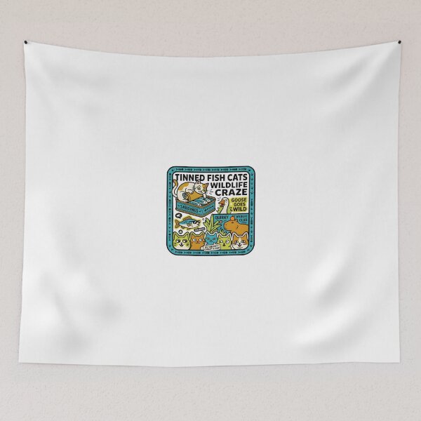Item preview, Tinned Fish Cats Wildlife Craze Quirky Design designed and sold by maplesoulkiller.