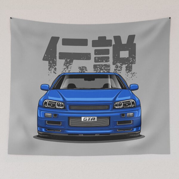 Item preview, Skyline V Spec GTR R34 (Paradise Blue) designed and sold by JioojiProject.