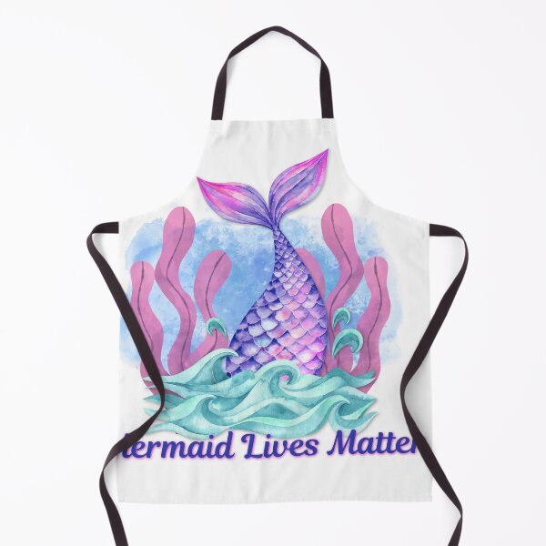 Item preview, Mermaid Lives Matter Watercolor Mermaid Tail | Cute Ocean Fantasy Art for Mermaid Lovers designed and sold by DonnaRaine.