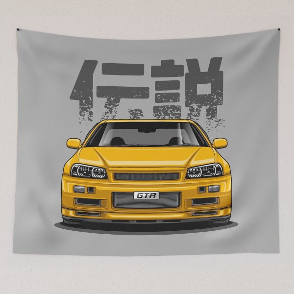 Item preview, Skyline V Spec GTR R34 (Royal Yellow) designed and sold by JioojiProject.