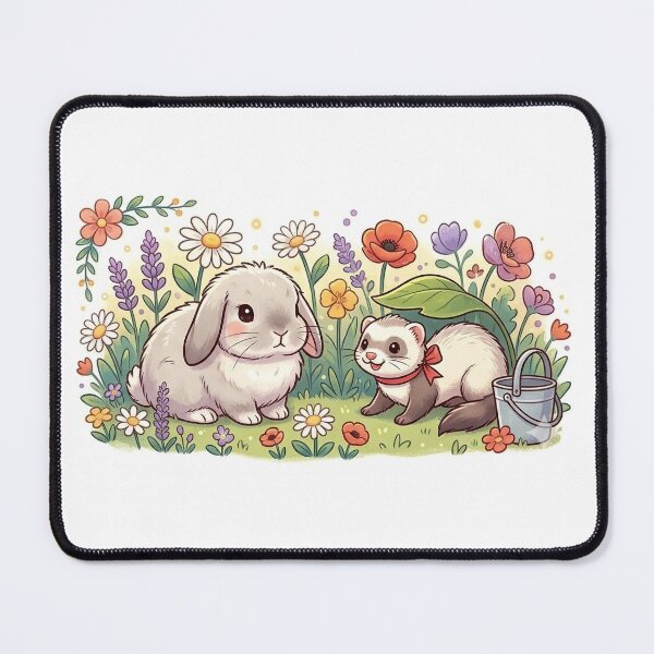 Item preview, Rabbit and Racoon designed and sold by sharonNelsone.