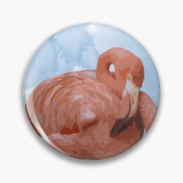 Item preview, Flamingo painting in Garden designed and sold by MelKowasic.