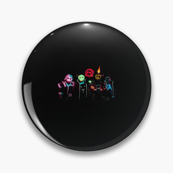 Item preview, The Living Tombstone Neon Cyberpunk Band Neon Skulls designed and sold by qijuredazima.