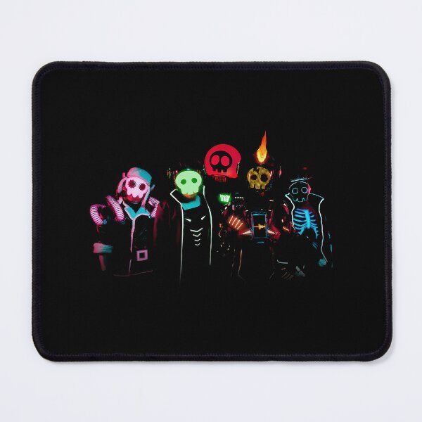 Item preview, The Living Tombstone Neon Cyberpunk Band Neon Skulls designed and sold by qijuredazima.