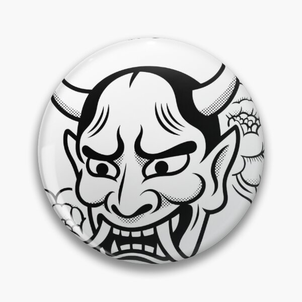 Item preview, Bushido Code Japanese Hannya Mask Art designed and sold by UrbanVoid Studio.