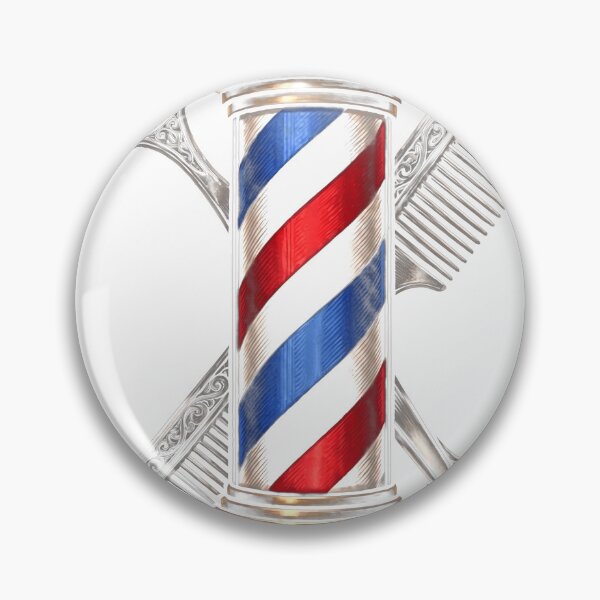 Item preview, Barber Tools Silhouette Barber Pole Graphic Design designed and sold by msaloyach.