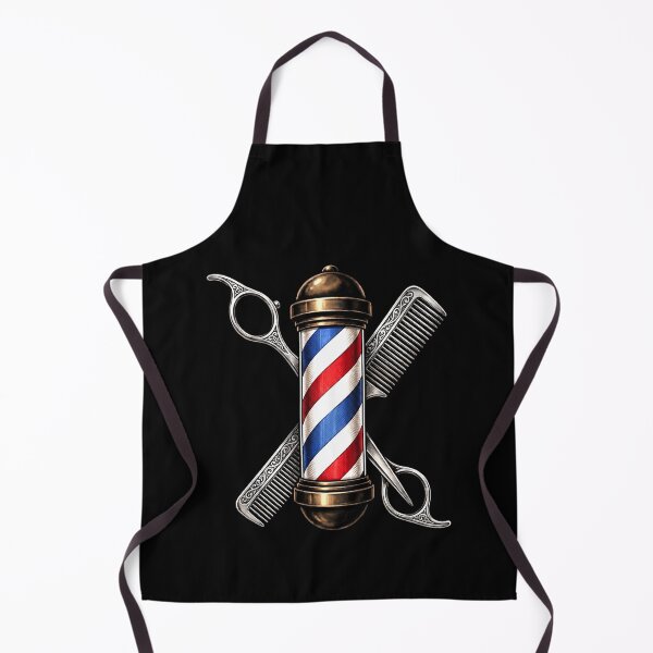 Item preview, Barber Tools Silhouette Barber Pole Graphic Design designed and sold by msaloyach.