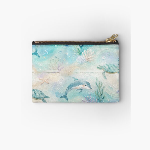 Item preview, Dolphins & Sea Turtles | Coastal Ocean Life Art | Beach Aesthetic Marine Animals designed and sold by Kr8Design.