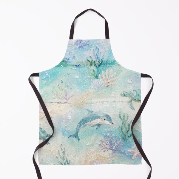 Item preview, Dolphins & Sea Turtles | Coastal Ocean Life Art | Beach Aesthetic Marine Animals designed and sold by Kr8Design.