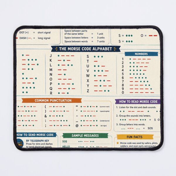 Item preview, Learn Morse code designed and sold by Roxburylane.
