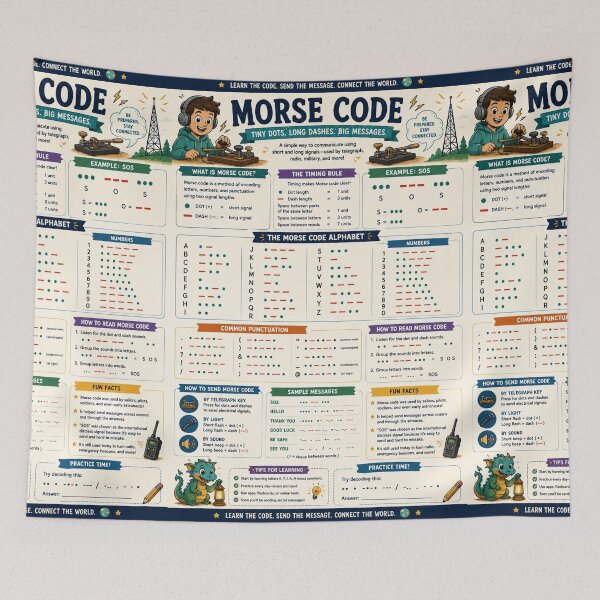 Item preview, Learn Morse code designed and sold by Roxburylane.